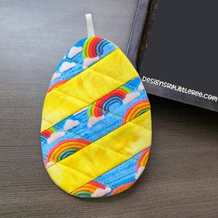 Striped Egg Hot Pad - Scrap Buster