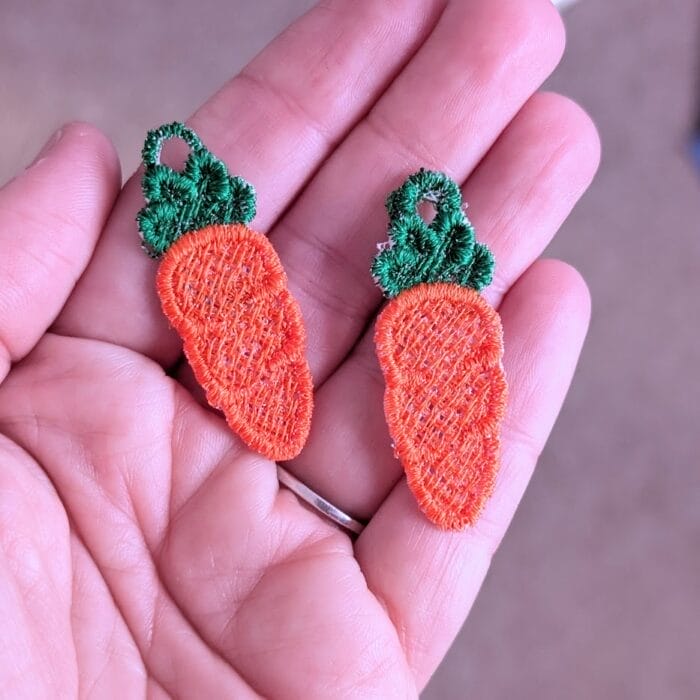 Carrot FSL Earrings