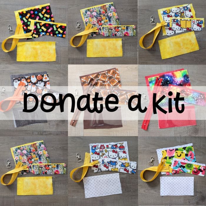 Top- or Mid-Zip ID Wallet KIT - DONATE A KIT
