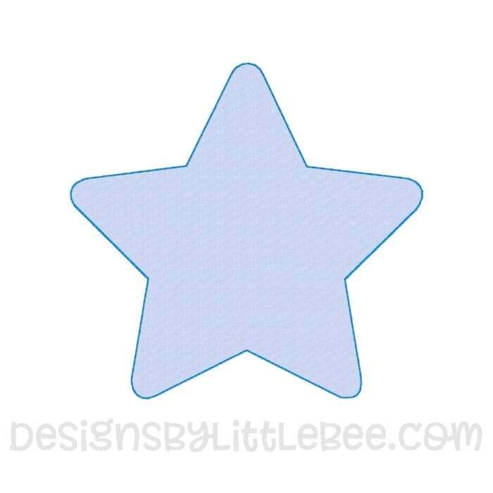Star Raggy Applique